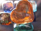 stone, light, heart, gem